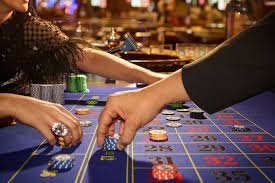 Baccarat table layout with live dealer and betting interface on palu4d togel